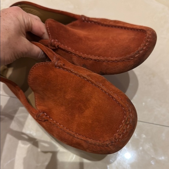 Tods Men\'s Brown Suede Loafers size 8